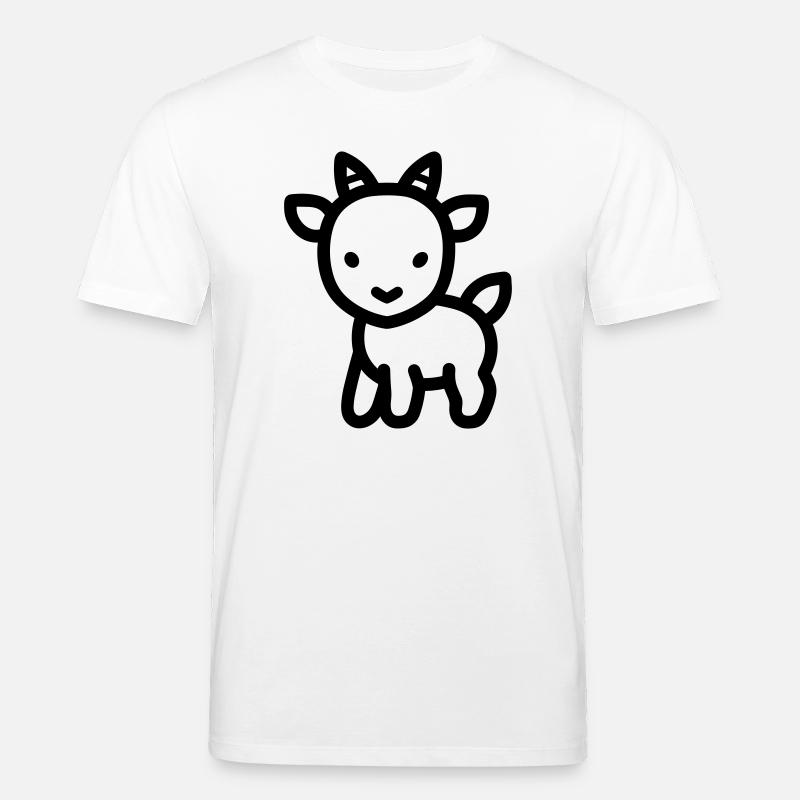 chèvre - T-shirt bio CREATOR Stanley/Stella Unisexe - blanc