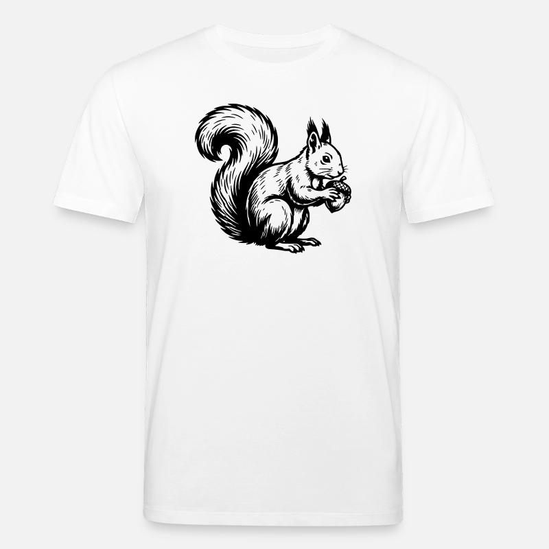 Eichhörnchen - Stanley/Stella Unisex Bio-T-Shirt CREATOR  - Weiß