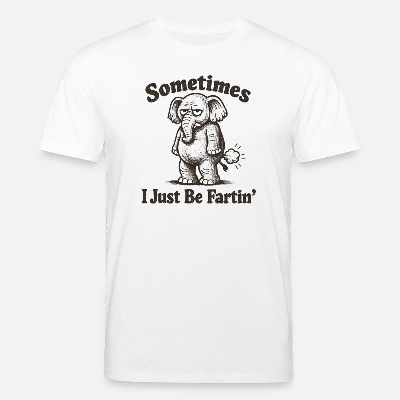 Parfois, je pète simplement. - T-shirt bio CREATOR Stanley/Stella Unisexe - blanc