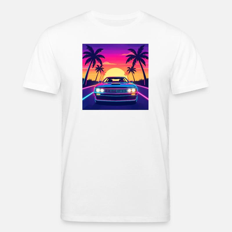 Neon Sunset Drive - Stanley/Stella Unisex Bio-T-Shirt CREATOR  - Weiß