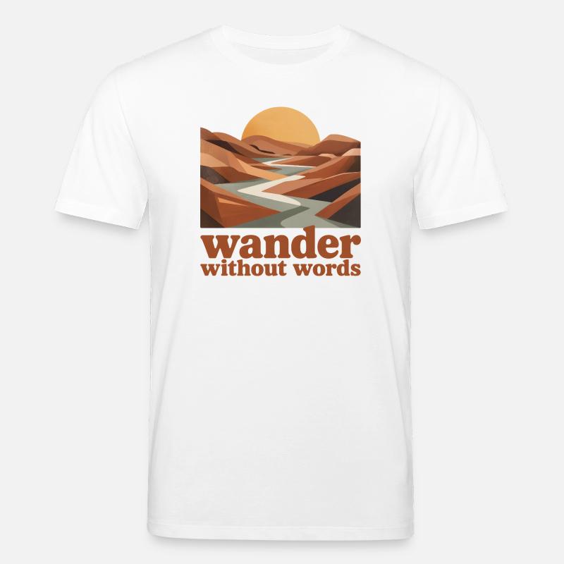 Wandern ohne Worte | Introvertiert Reisen - Stanley/Stella Unisex Bio-T-Shirt CREATOR  - Weiß