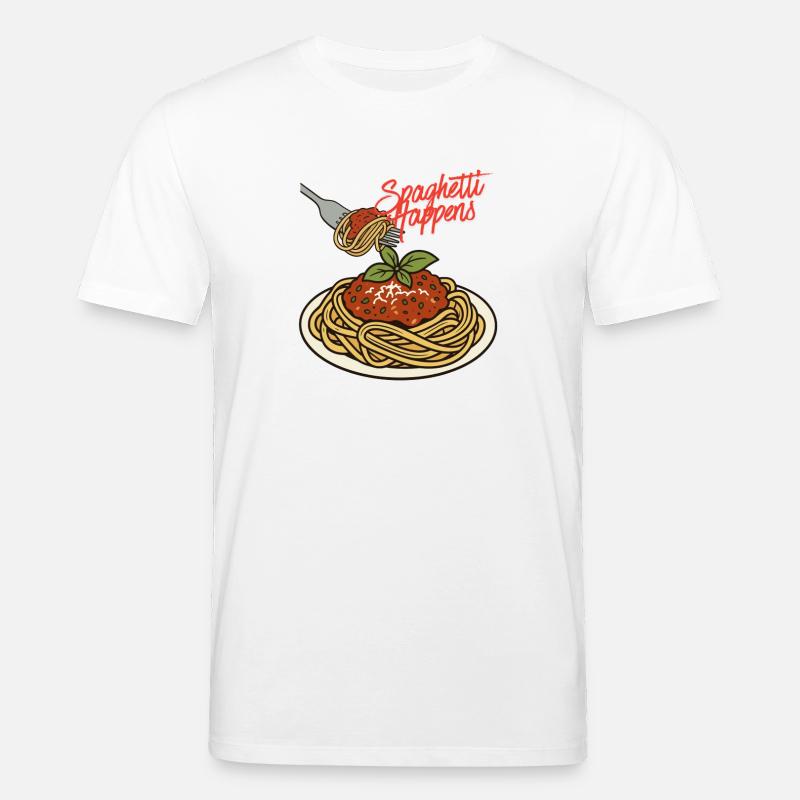Spaghetti happens - Stanley/Stella Unisex Bio-T-Shirt CREATOR  - Weiß