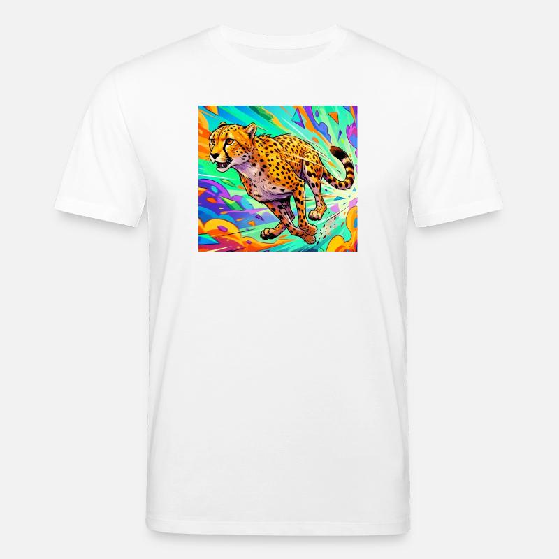 guépard - T-shirt bio CREATOR Stanley/Stella Unisexe - blanc