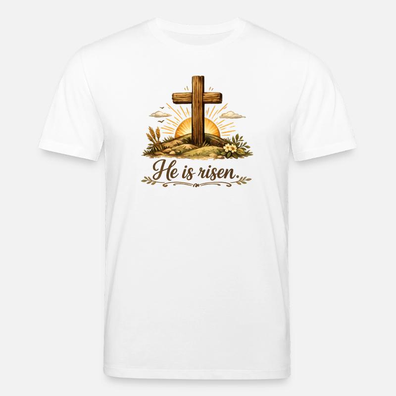 He is risen - Stanley/Stella Unisex Bio-T-Shirt CREATOR  - Weiß