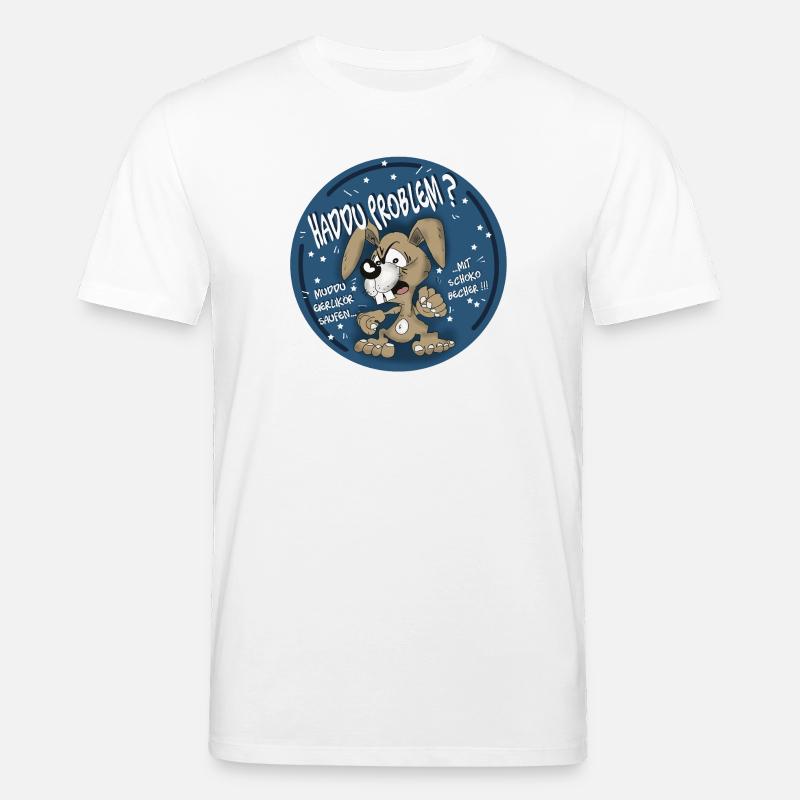 Hasen-Comic Haddu Problem? - Stanley/Stella Unisex Bio-T-Shirt CREATOR  - Weiß