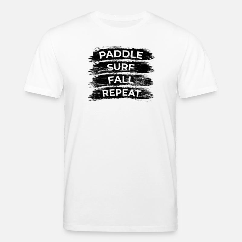 Paddle Surf Fall Repeat - Stanley/Stella CREATOR Unisex Organic T-Shirt - white