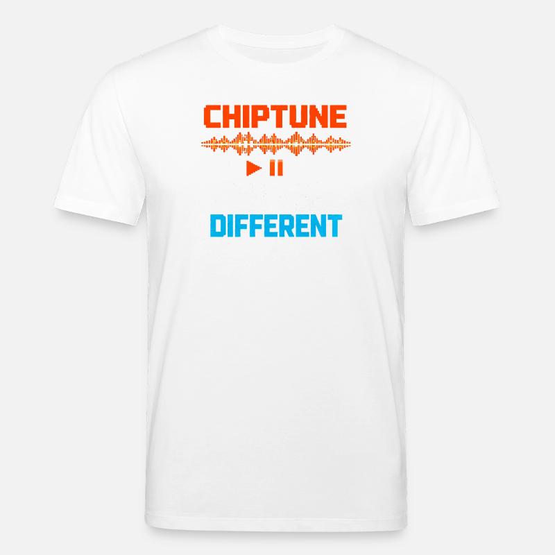 Chiptune tire différemment | Humour musical 8-bit - T-shirt bio CREATOR Stanley/Stella Unisexe - blanc