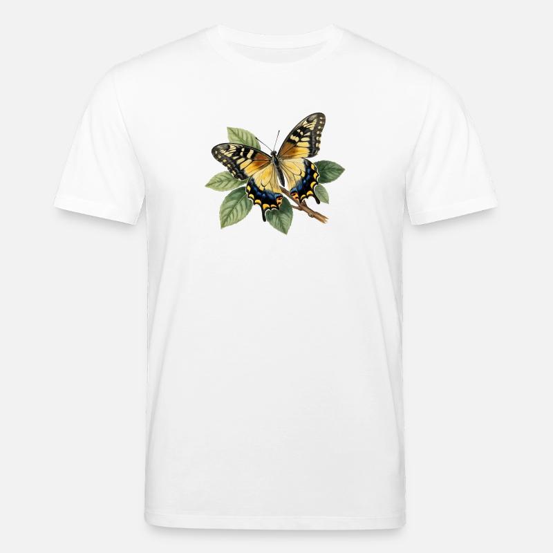 Schwalbenschwanz oder Große Haarsträhne, Papilio machaon - Stanley/Stella Unisex Bio-T-Shirt CREATOR  - Weiß