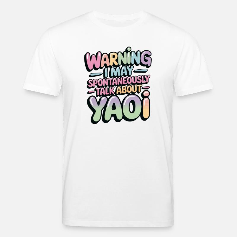 Conversation spontanée de Yaoi - T-shirt bio CREATOR Stanley/Stella Unisexe - blanc