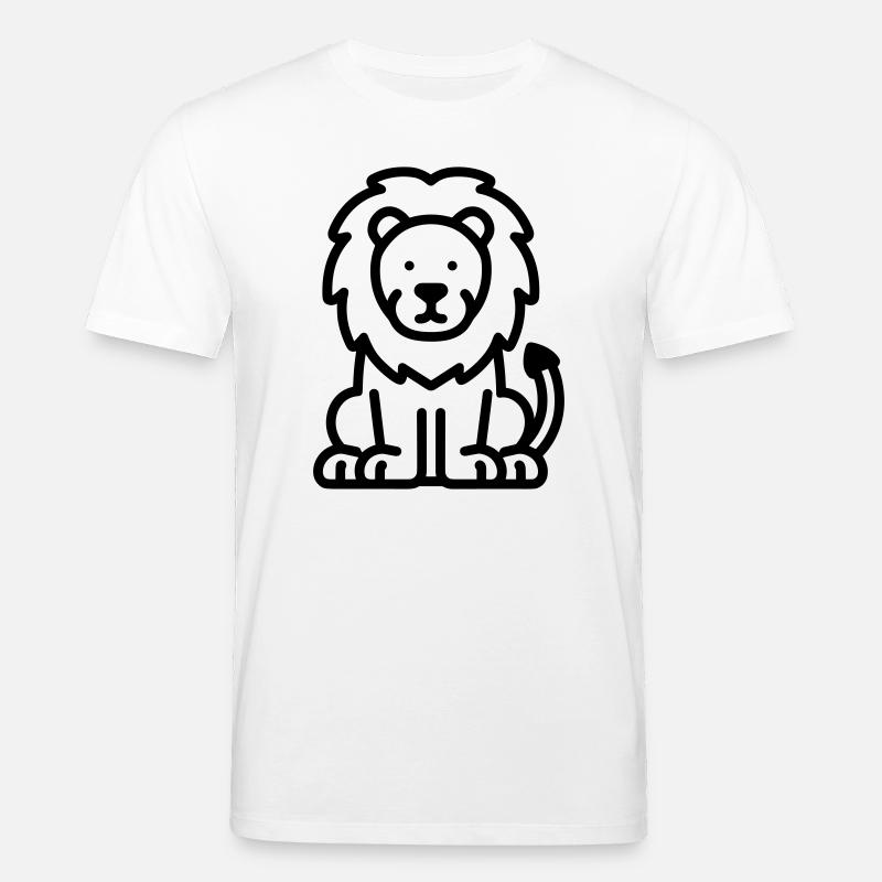 Löwe - Stanley/Stella Unisex Bio-T-Shirt CREATOR  - Weiß