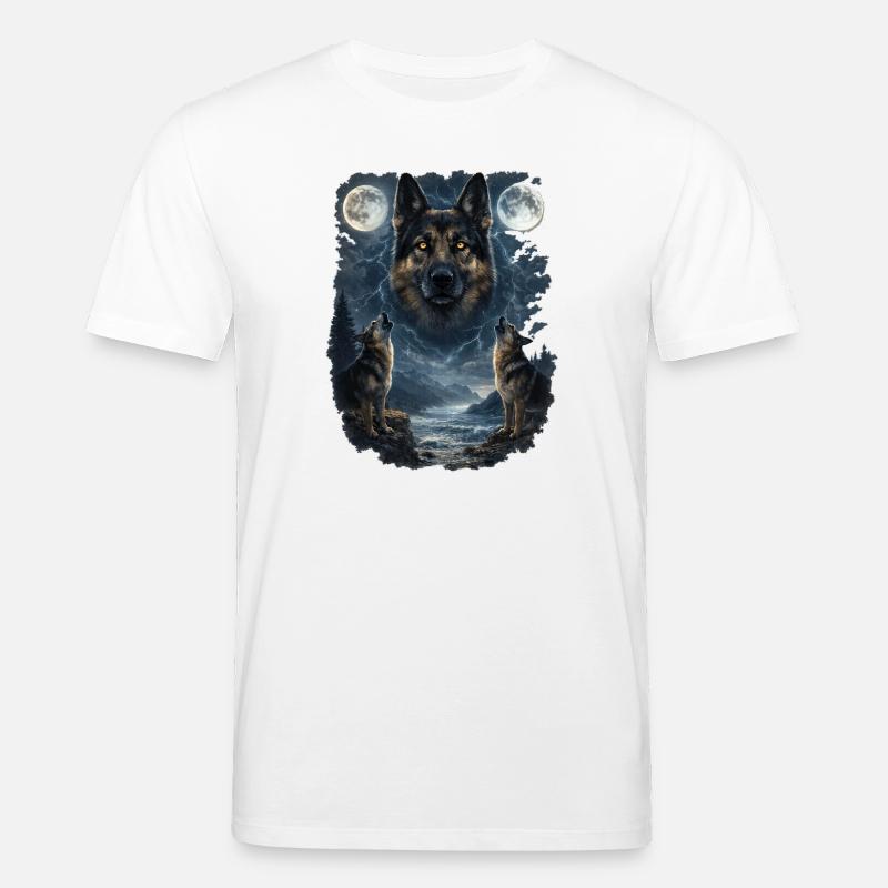 Zwei Monde German Sheperd - Stanley/Stella Unisex Bio-T-Shirt CREATOR  - Weiß