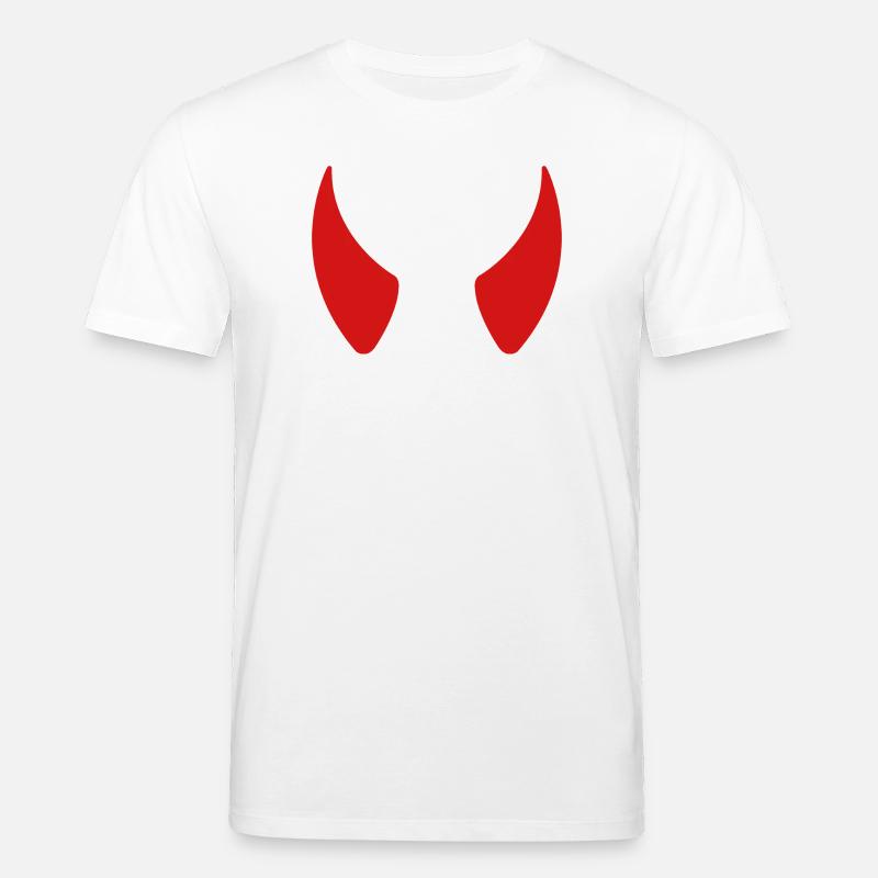 Cornes du diable - T-shirt bio CREATOR Stanley/Stella Unisexe - blanc