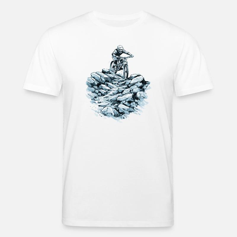 Descente VTT - Conception d’action VTT - T-shirt bio CREATOR Stanley/Stella Unisexe - blanc