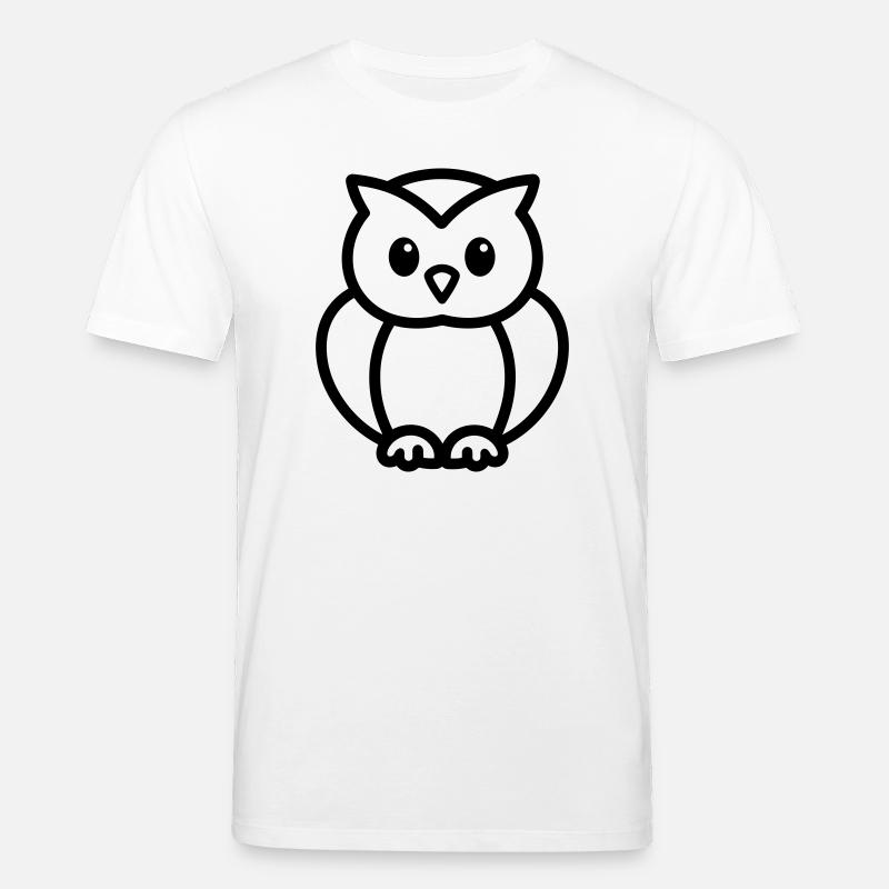 chouette - T-shirt bio CREATOR Stanley/Stella Unisexe - blanc