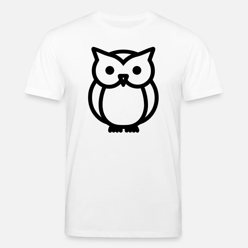 Eule - Stanley/Stella Unisex Bio-T-Shirt CREATOR  - Weiß