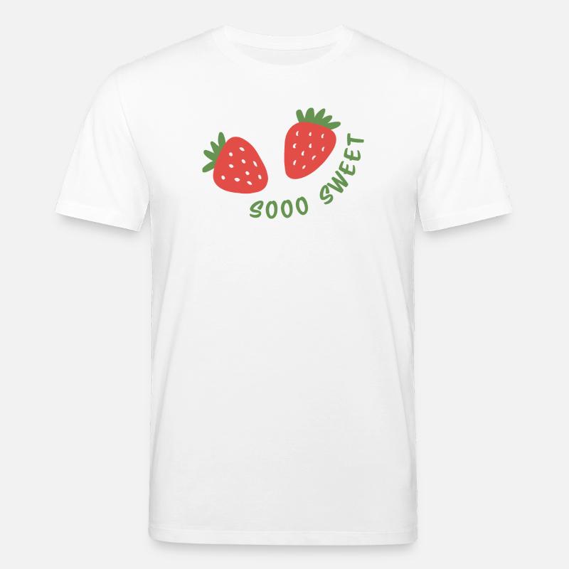 Sooo süßes Erdbeer-Design - Stanley/Stella Unisex Bio-T-Shirt CREATOR  - Weiß