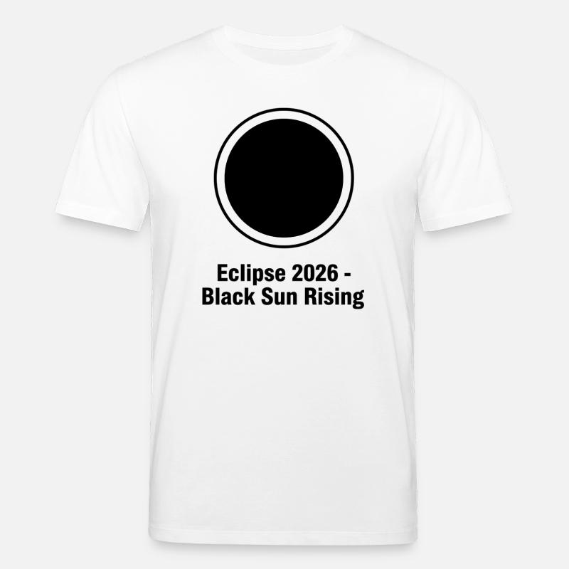Éclipse 2026 Soleil Noir Levant - T-shirt bio CREATOR Stanley/Stella Unisexe - blanc