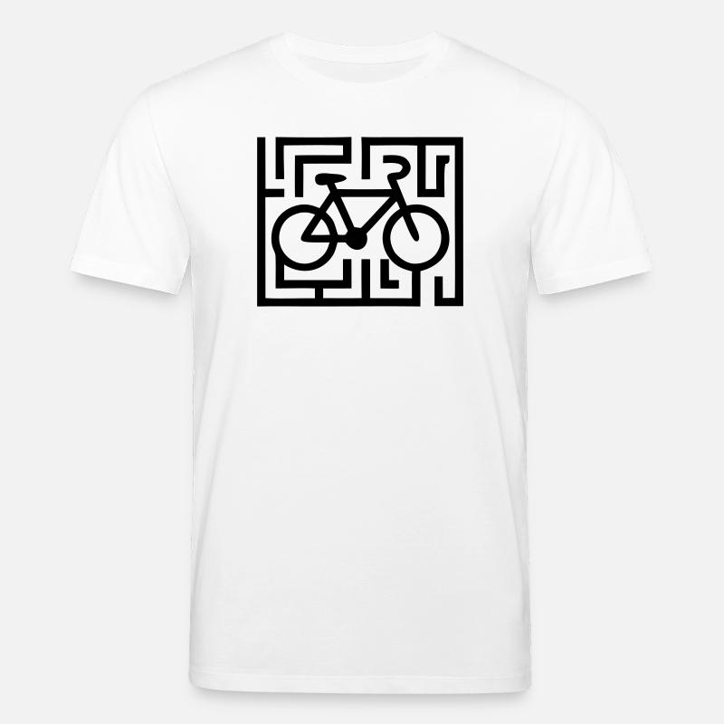 Puzzles difficiles dans le labyrinthe vélo - T-shirt bio CREATOR Stanley/Stella Unisexe - blanc