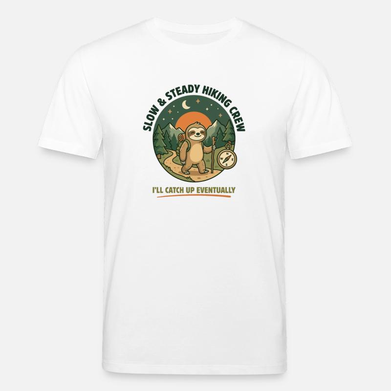 Équipe de randonnée lente et régulière - T-shirt bio CREATOR Stanley/Stella Unisexe - blanc