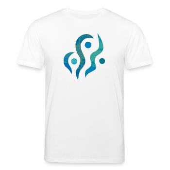 Yoga design_36 - Stanley/Stella CREATOR Unisex Organic T-Shirt - white - Front - Alina (178cm) & Michal (187cm)