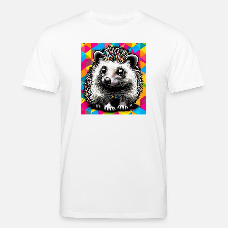 hérisson - T-shirt bio CREATOR Stanley/Stella Unisexe - blanc