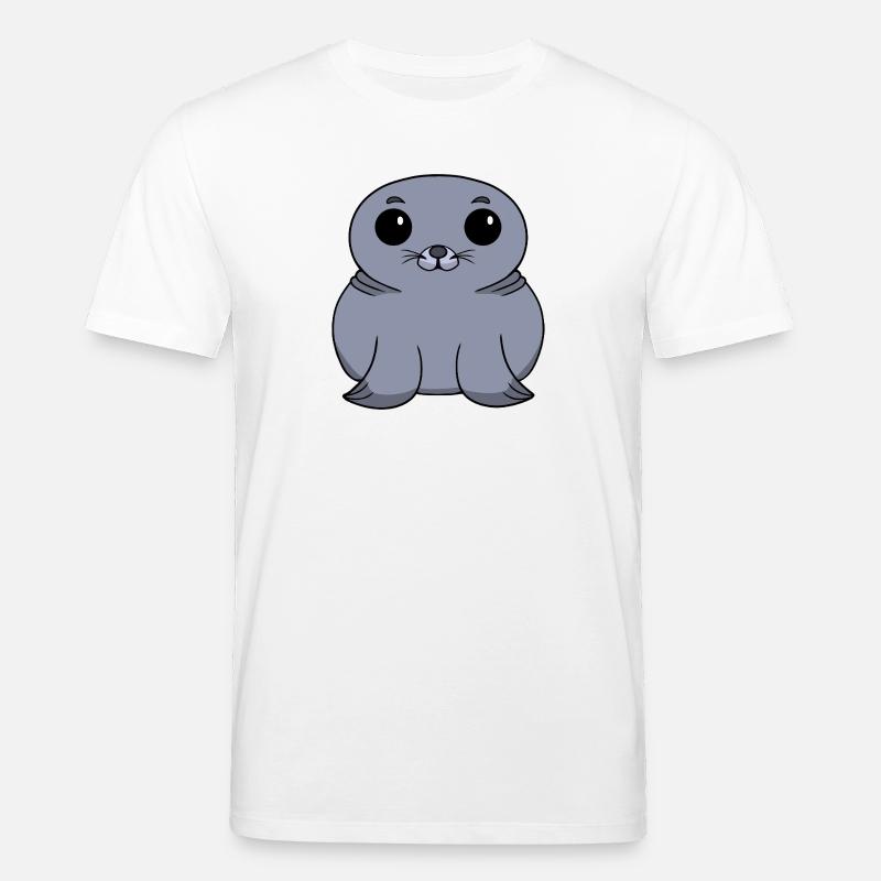 Chibi-Robben - Stanley/Stella Unisex Bio-T-Shirt CREATOR  - Weiß
