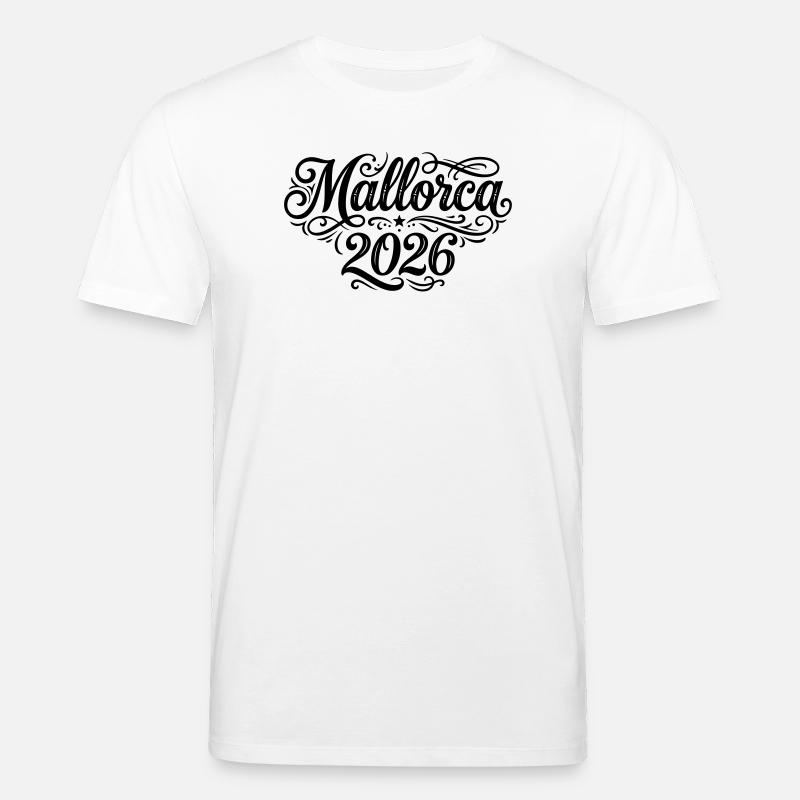 Palmier de Majorque 2026 - T-shirt bio CREATOR Stanley/Stella Unisexe - blanc