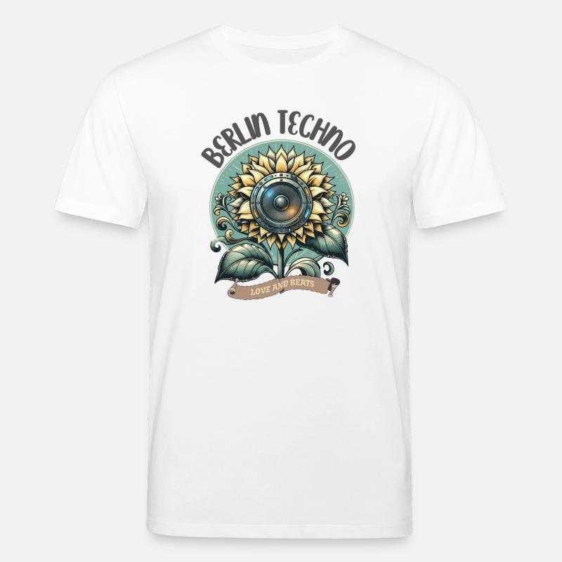 Berlin Techno - Amour et Beats - T-shirt bio CREATOR Stanley/Stella Unisexe - blanc