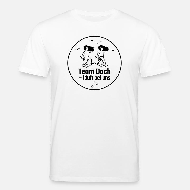 Dachdecker Team Badge - Stanley/Stella Unisex Bio-T-Shirt CREATOR  - Weiß