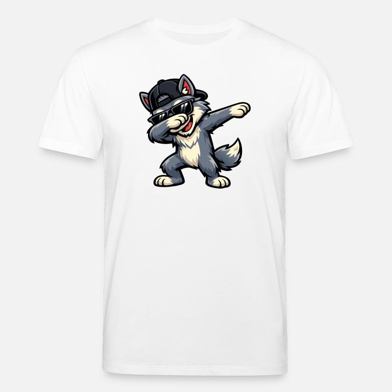 Dabbing Wolf - Stanley/Stella Unisex Bio-T-Shirt CREATOR  - Weiß