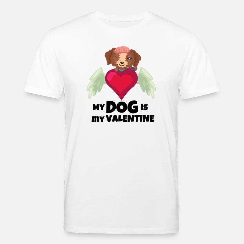 Engelshund mit Herz - Stanley/Stella Unisex Bio-T-Shirt CREATOR  - Weiß