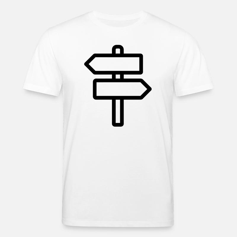 Richtungszeichen - Stanley/Stella Unisex Bio-T-Shirt CREATOR  - Weiß