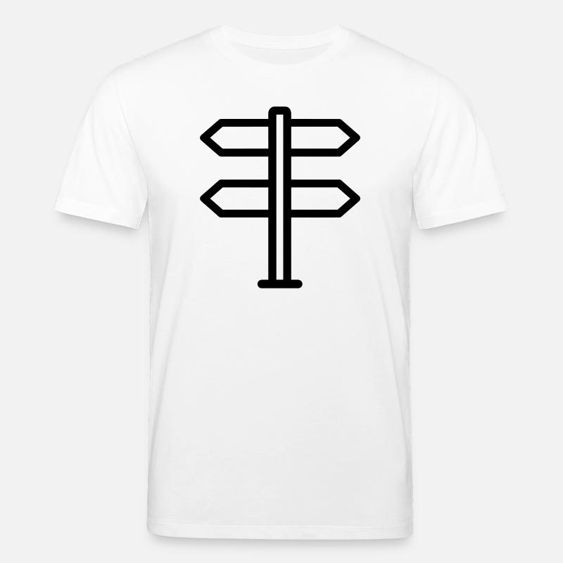 panneau direction - T-shirt bio CREATOR Stanley/Stella Unisexe - blanc