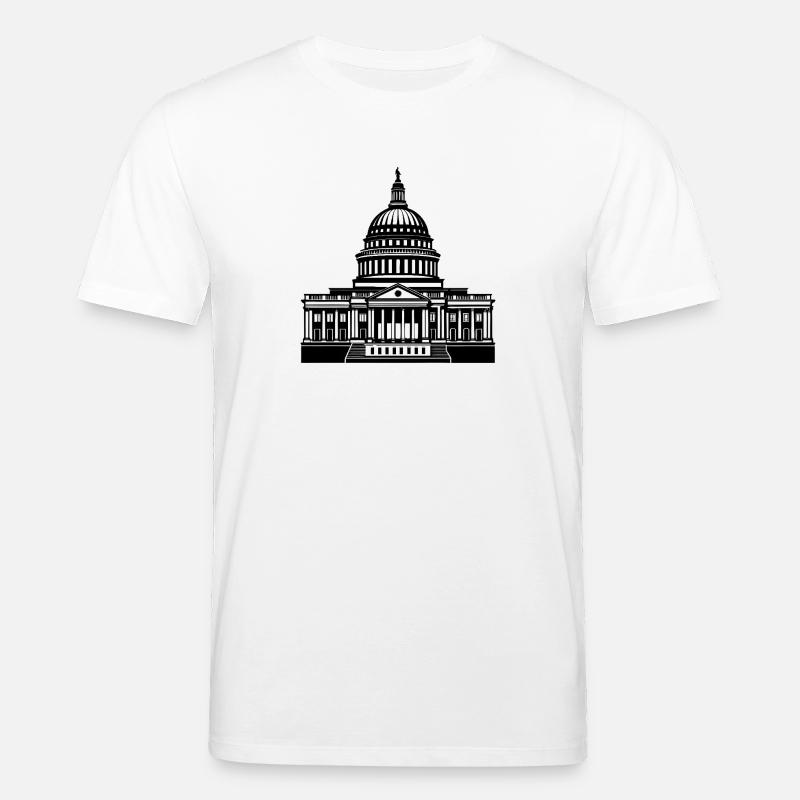 Capitole de Washington D.C. - T-shirt bio CREATOR Stanley/Stella Unisexe - blanc
