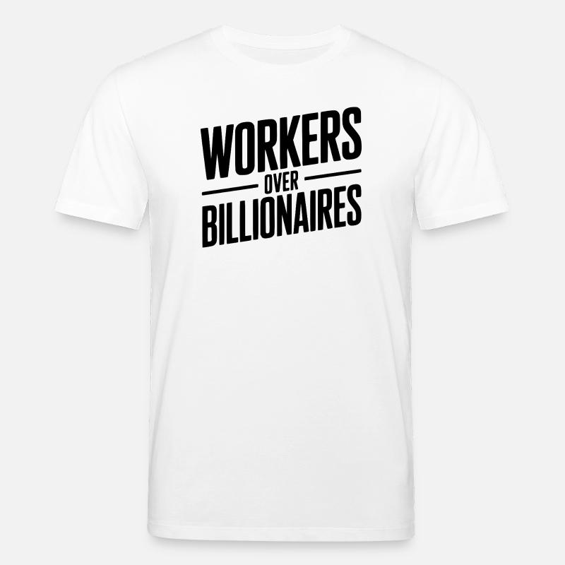Arbeiter statt Milliardäre - Stanley/Stella Unisex Bio-T-Shirt CREATOR  - Weiß