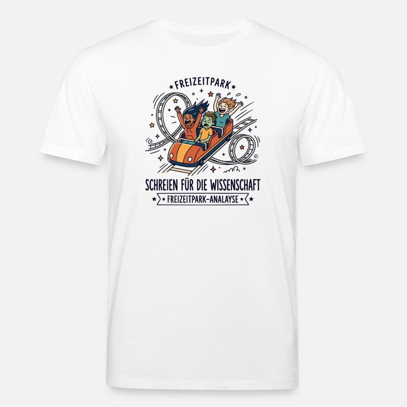 Freizeitpark Achterbahn Humor - Stanley/Stella Unisex Bio-T-Shirt CREATOR  - Weiß