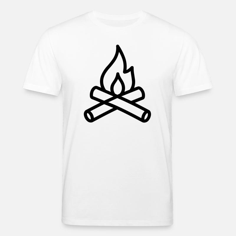 feu de camp - T-shirt bio CREATOR Stanley/Stella Unisexe - blanc