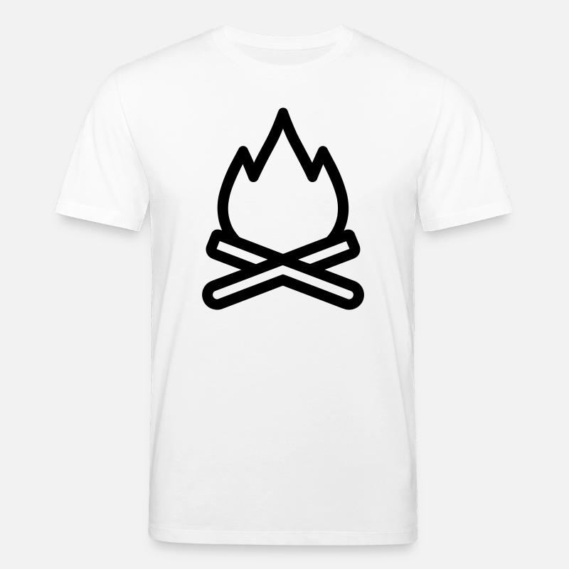 feu de camp - T-shirt bio CREATOR Stanley/Stella Unisexe - blanc