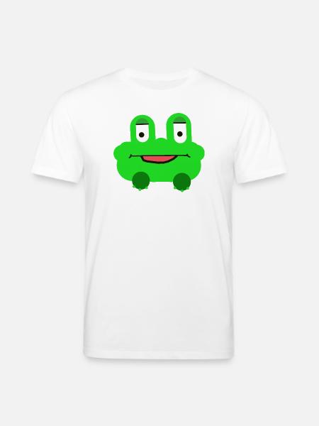 Frosch Kinder Kind fröhlich - Stanley/Stella Unisex Bio-T-Shirt CREATOR - Weiß
