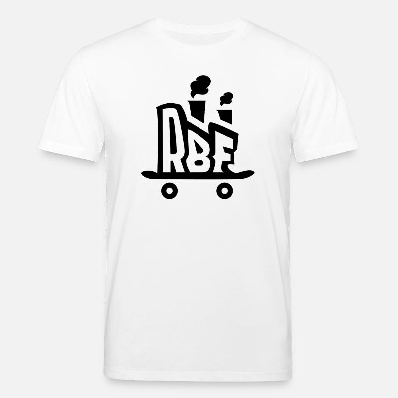 Rollbrett Fabrik Logo schwarz - Stanley/Stella Unisex Bio-T-Shirt CREATOR  - Weiß