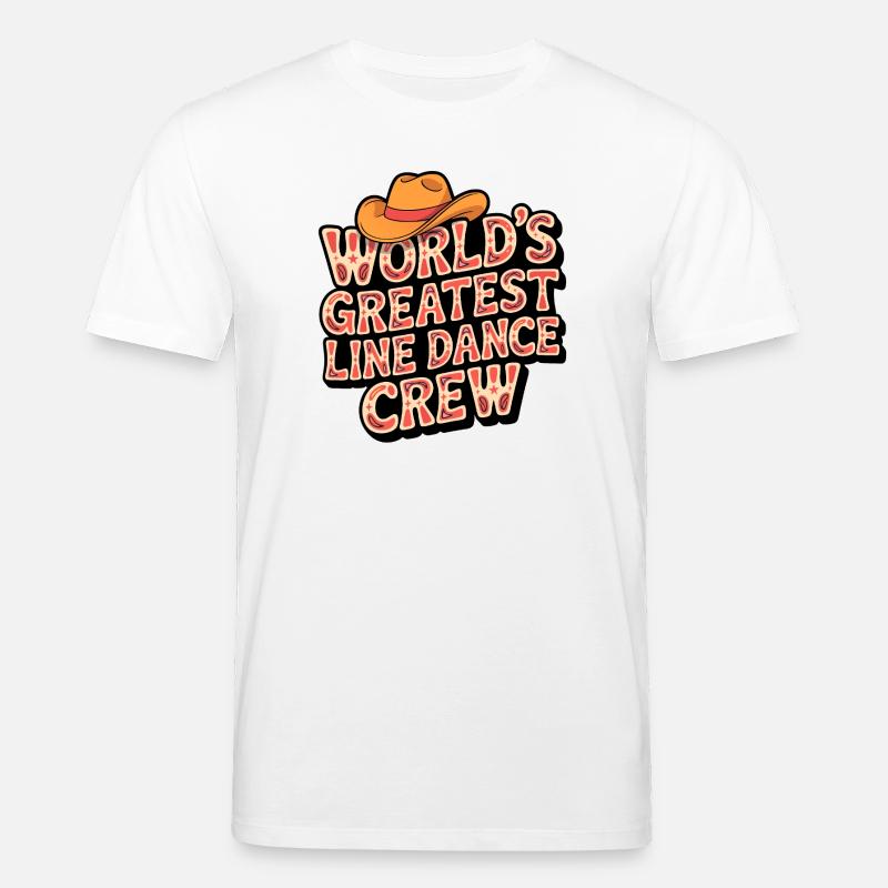 Worlds Greatest Line Dance Crew - Stanley/Stella Unisex Bio-T-Shirt CREATOR  - Weiß