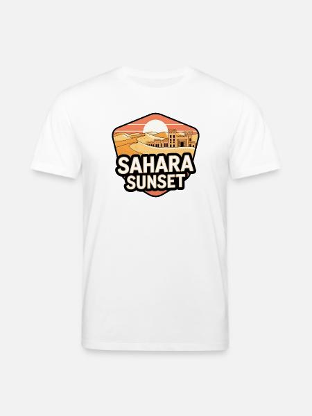 Sahara Sunset Castle - Stanley/Stella CREATOR Unisex Organic T-Shirt - white