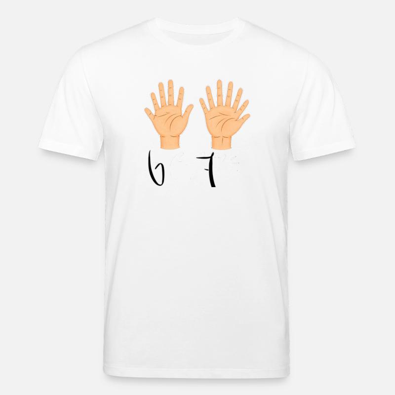 Double Open Hands Illustration - Stanley/Stella Unisex Bio-T-Shirt CREATOR  - Weiß