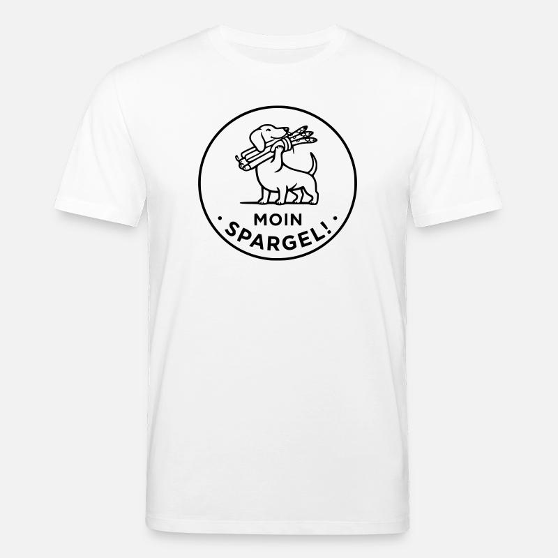 moin spargel dackel hund - Stanley/Stella Unisex Bio-T-Shirt CREATOR  - Weiß