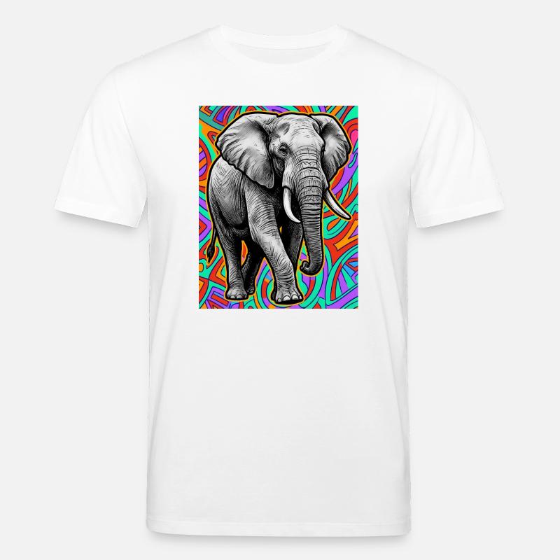 Elefant - Stanley/Stella Unisex Bio-T-Shirt CREATOR  - Weiß