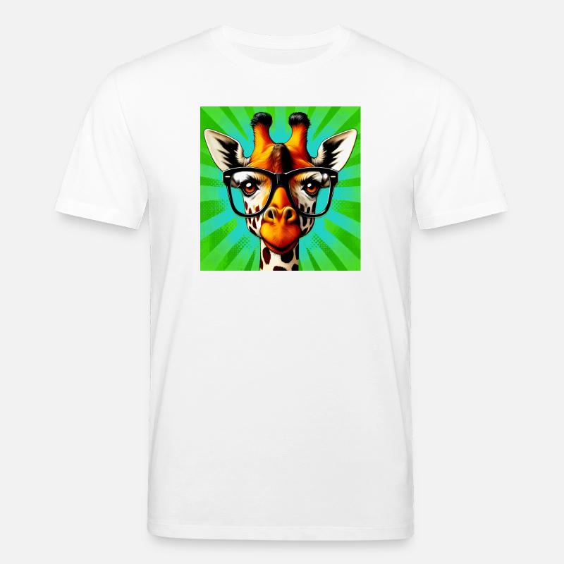 Giraffe - Stanley/Stella Unisex Bio-T-Shirt CREATOR  - Weiß