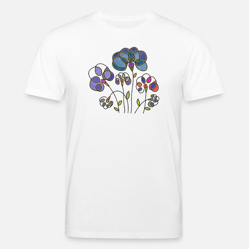 Blumen - Stanley/Stella Unisex Bio-T-Shirt CREATOR  - Weiß