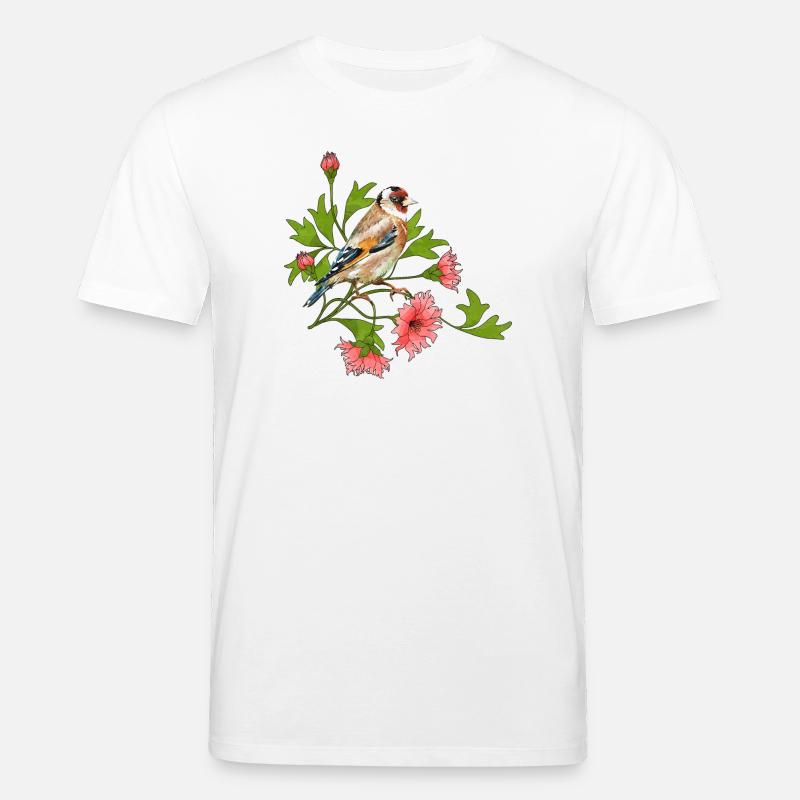 Bunter Vogel - Stanley/Stella Unisex Bio-T-Shirt CREATOR  - Weiß