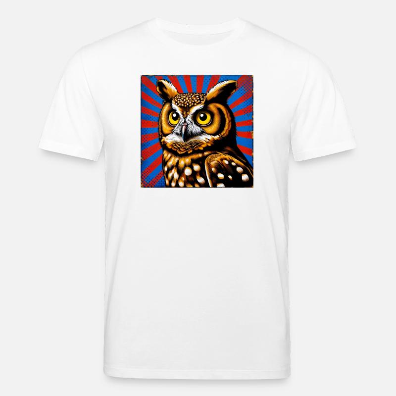 Eule - Stanley/Stella Unisex Bio-T-Shirt CREATOR  - Weiß