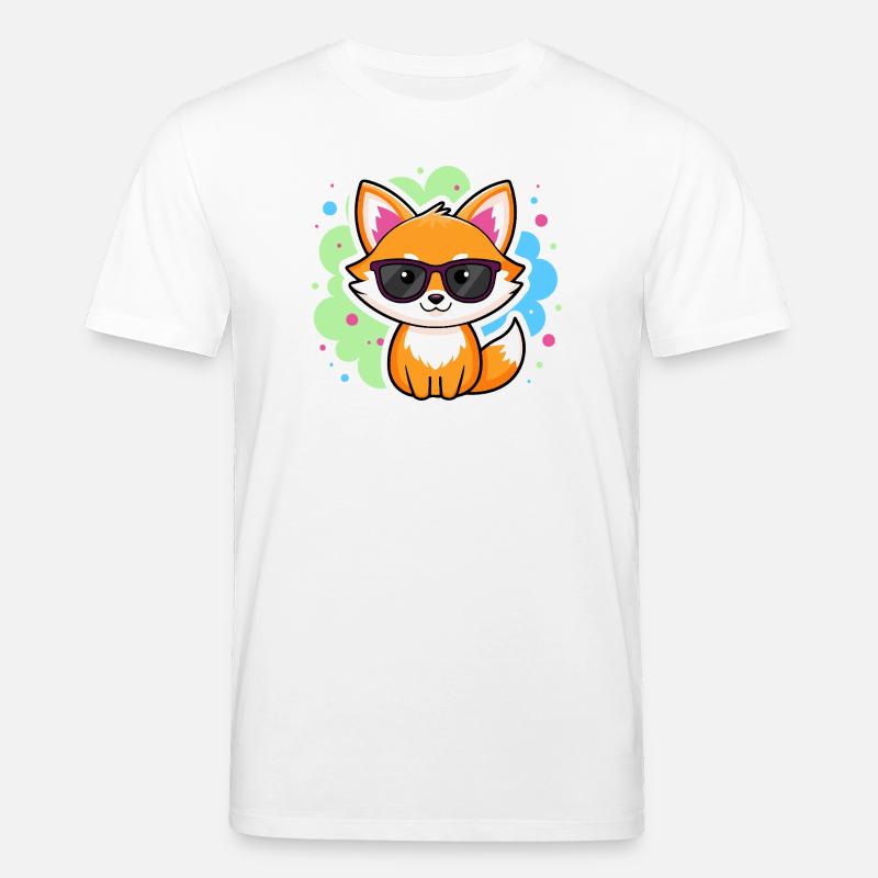 Fuchs-Pop-Brille - Stanley/Stella Unisex Bio-T-Shirt CREATOR  - Weiß